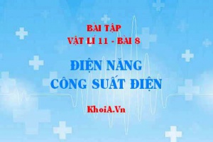 Bài tập Điện năng, Công suất điện: Giải bài 1, 2, 3, 4, 5, 6, 7, 8, 9 trang 49 SGK Vật lí 11